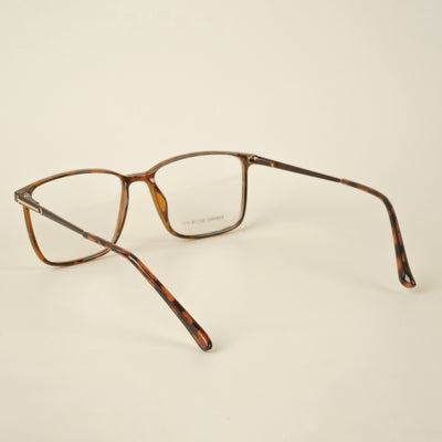 Goeye Brown Square Eyeglasses for Men & Women (TR85602GE1695-C3)