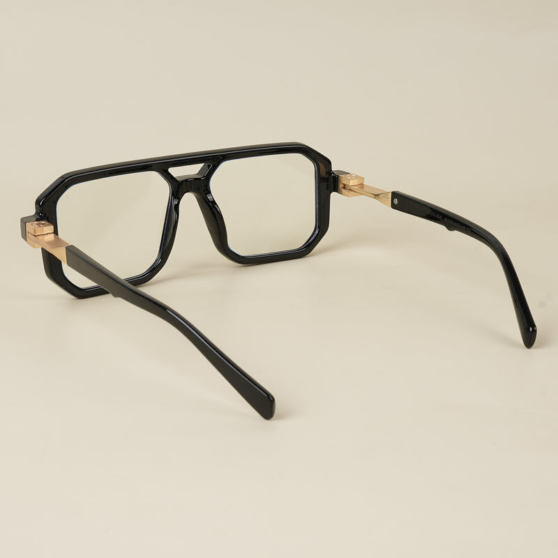 Voyage Goat Shine Black Wayfarer Eyeglasses for Men & Women (8838MG5508-C4)