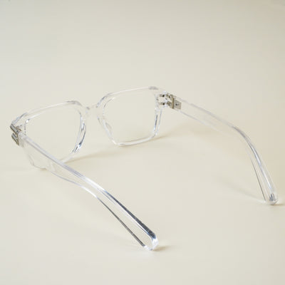 Voyage Transparent Square Eyeglasses for Men & Women (82110MG4962-C3)