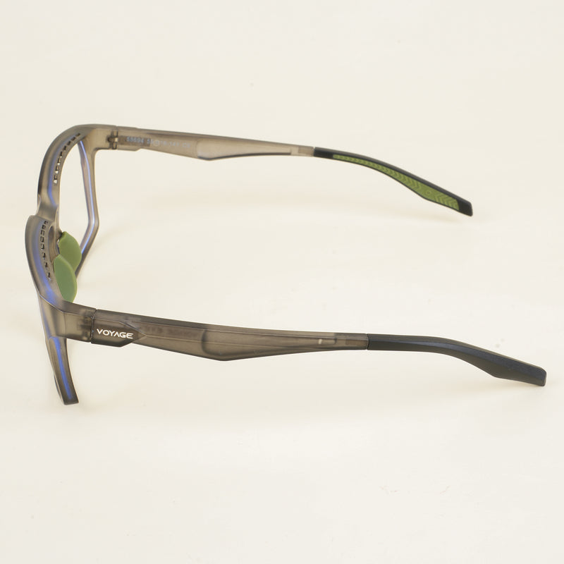 Voyage Techtonic Grey & Green Wayfarer Eyeglasses for Men & Women (58694MG5295-C6)