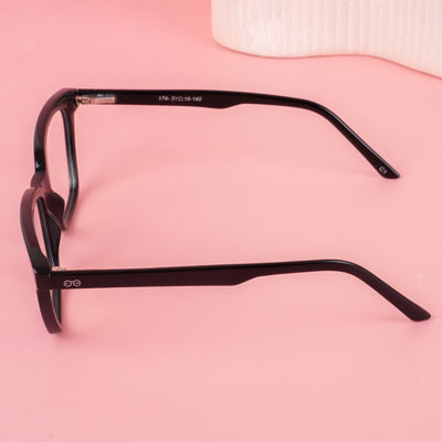 Goeye Glam Shine Black Cateye Acetate Eyeglasses for Women (174GE1751-C1)