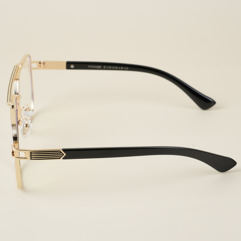 Voyage Golden Wayfarer Eyeglasses for Men & Women (1023MG5231-C1)