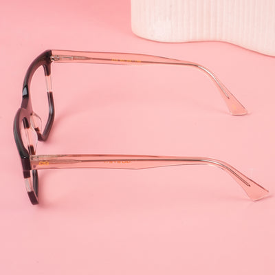 Goeye Glam Brown Cateye Acetate Eyeglasses for Men & Women (215GE1789-C4)