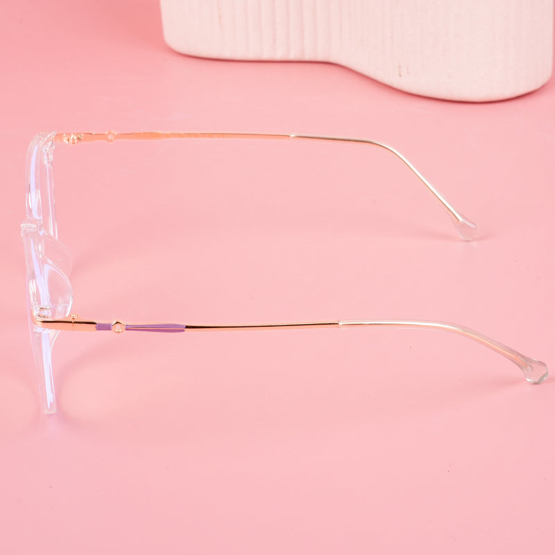 Voyage Glam Transparent Round Eyeglasses for Men & Women (TR8297MG4964-C2)