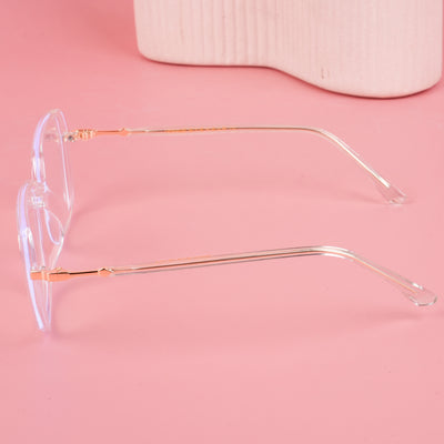 Voyage Glam Transparent Square Eyeglasses for Men & Women (TR83040MG4685-C5)