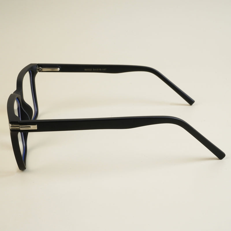 Voyage High Street Matt Black Square Eyeglasses for Men & Women (86002MG4935-C2)