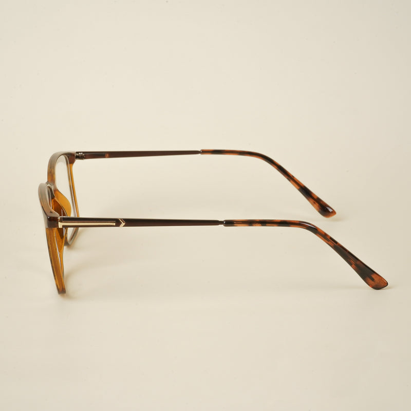 Goeye Brown Square Eyeglasses for Men & Women (TR85602GE1695-C3)