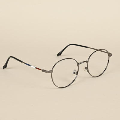 Goeye Grey Full Rim Round Eyeglasses for Men & Women (FS93109GE1249)