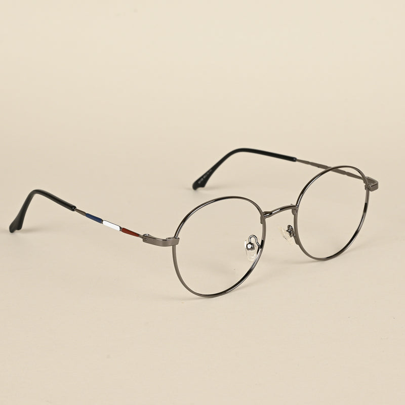 Goeye Grey Full Rim Round Eyeglasses for Men & Women (FS93109GE1249)