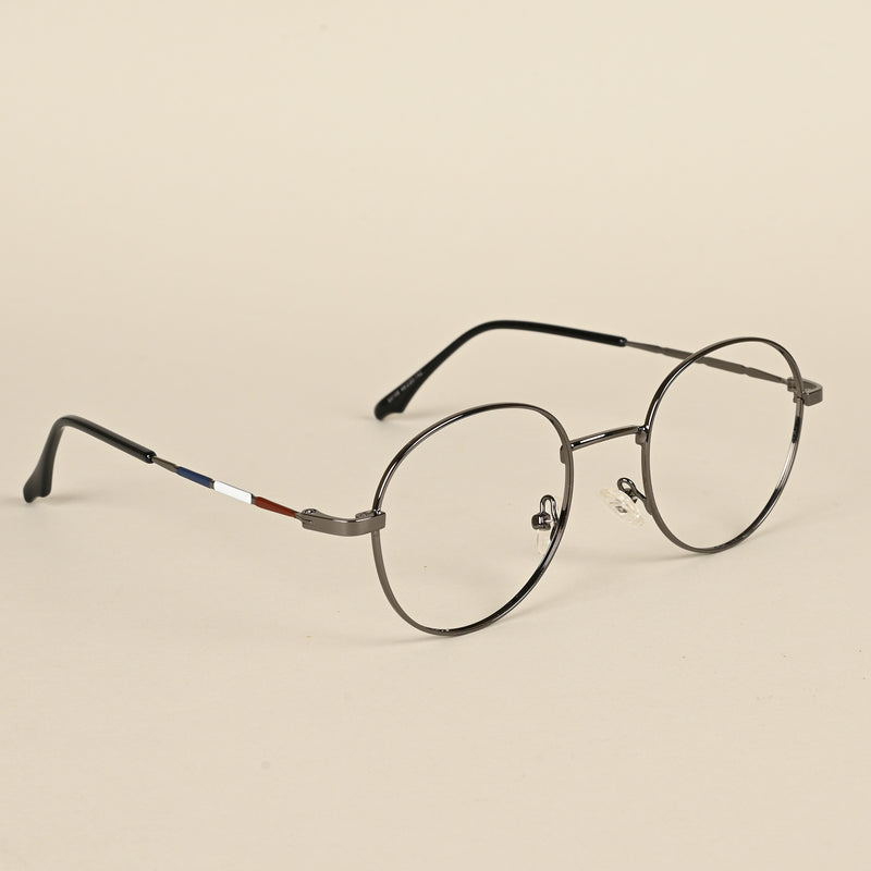 Goeye Grey Full Rim Round Eyeglasses for Men & Women (FS93108GE1243)