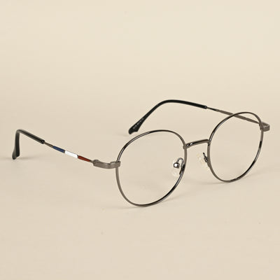 Goeye Grey Full Rim Round Eyeglasses for Men & Women (FS93106GE1231)