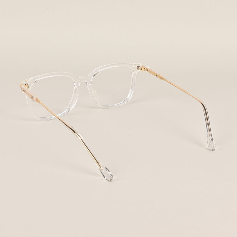 Voyage Clear Square Eyeglasses for Men & Women (TR83022MG3863-C4)