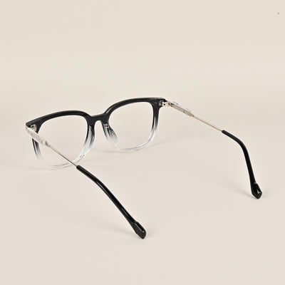 Voyage Black & Clear Square Eyeglasses for Men & Women (TR83022MG3864-C2)