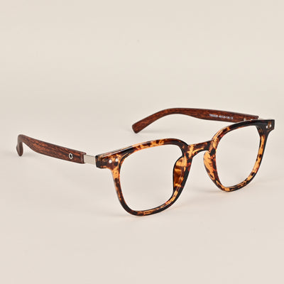 Voyage Brown & Black Square Eyeglasses for Men & Women (TR83026MG3857-C4)