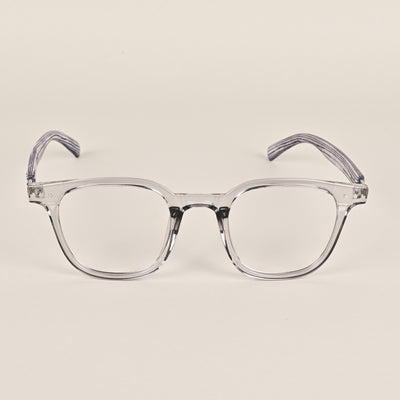Voyage Grey Square Eyeglasses for Men & Women (TR83026MG3856-C3)