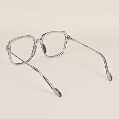 Voyage Glam Grey Oversize Eyeglasses for Men & Women (TR83027MG3852-C3)