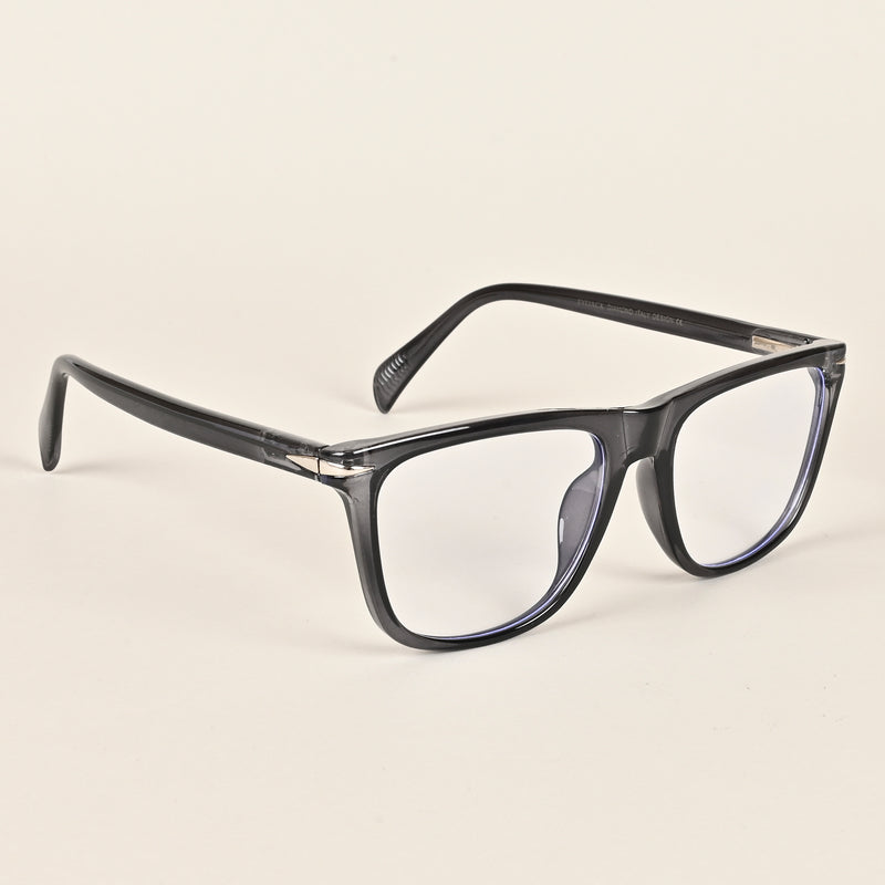 Goeye Grey Square Eyeglasses for Men & Women (EJ85207GE1357-C6)