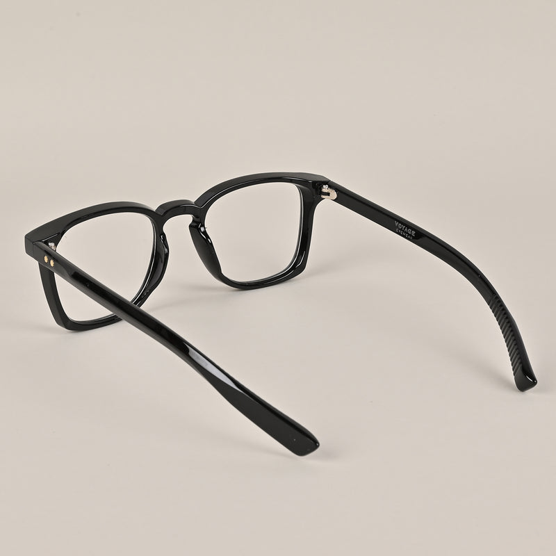 Voyage Black Wayfarer Eyeglasses for Men & Women (65026MG3828-C1)