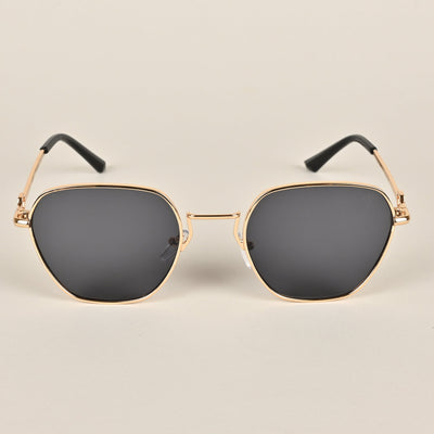 Voyage Square Gold Black Sunglasses MG2779