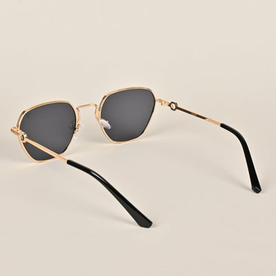 Voyage Square Gold Black Sunglasses MG2779