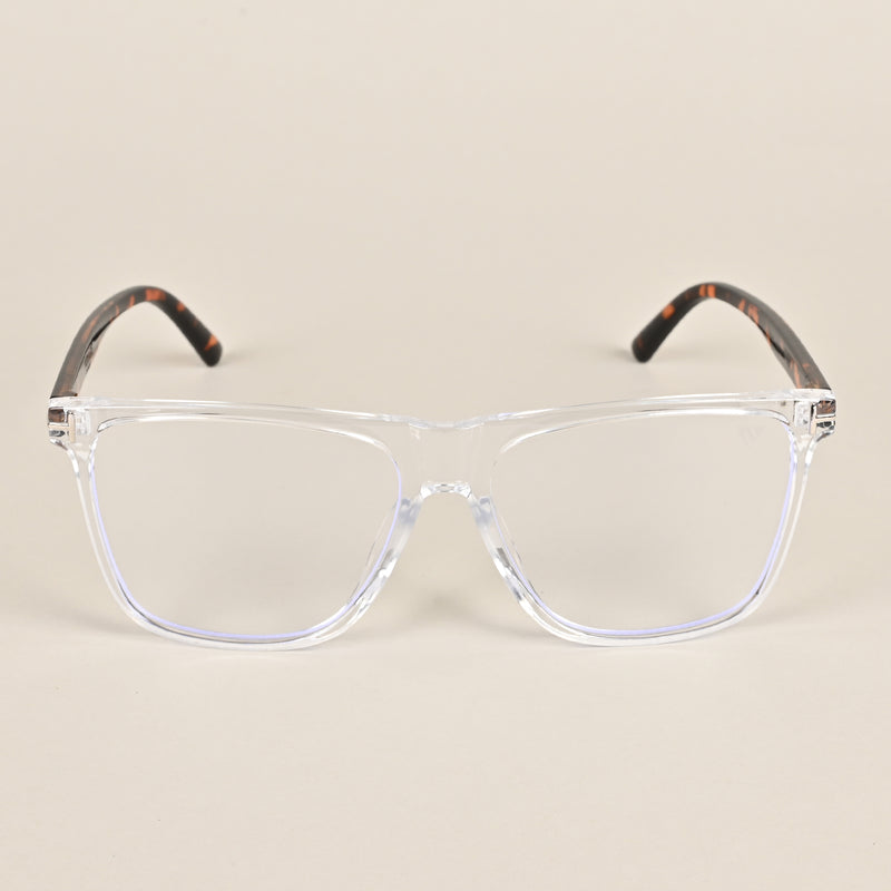 Voyage Clear Wayfarer Eyeglasses for Men & Women (602MG3902-C2)