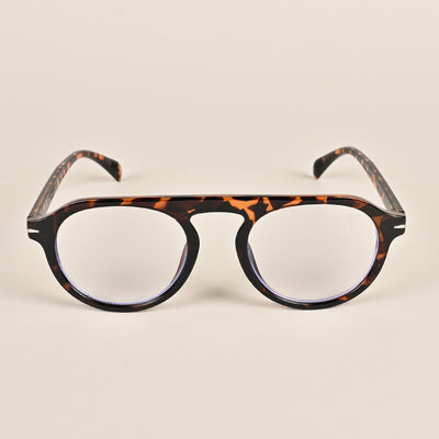 Voyage Demi Brown Round Eyeglasses for Men & Women (2201MG3896-C1)