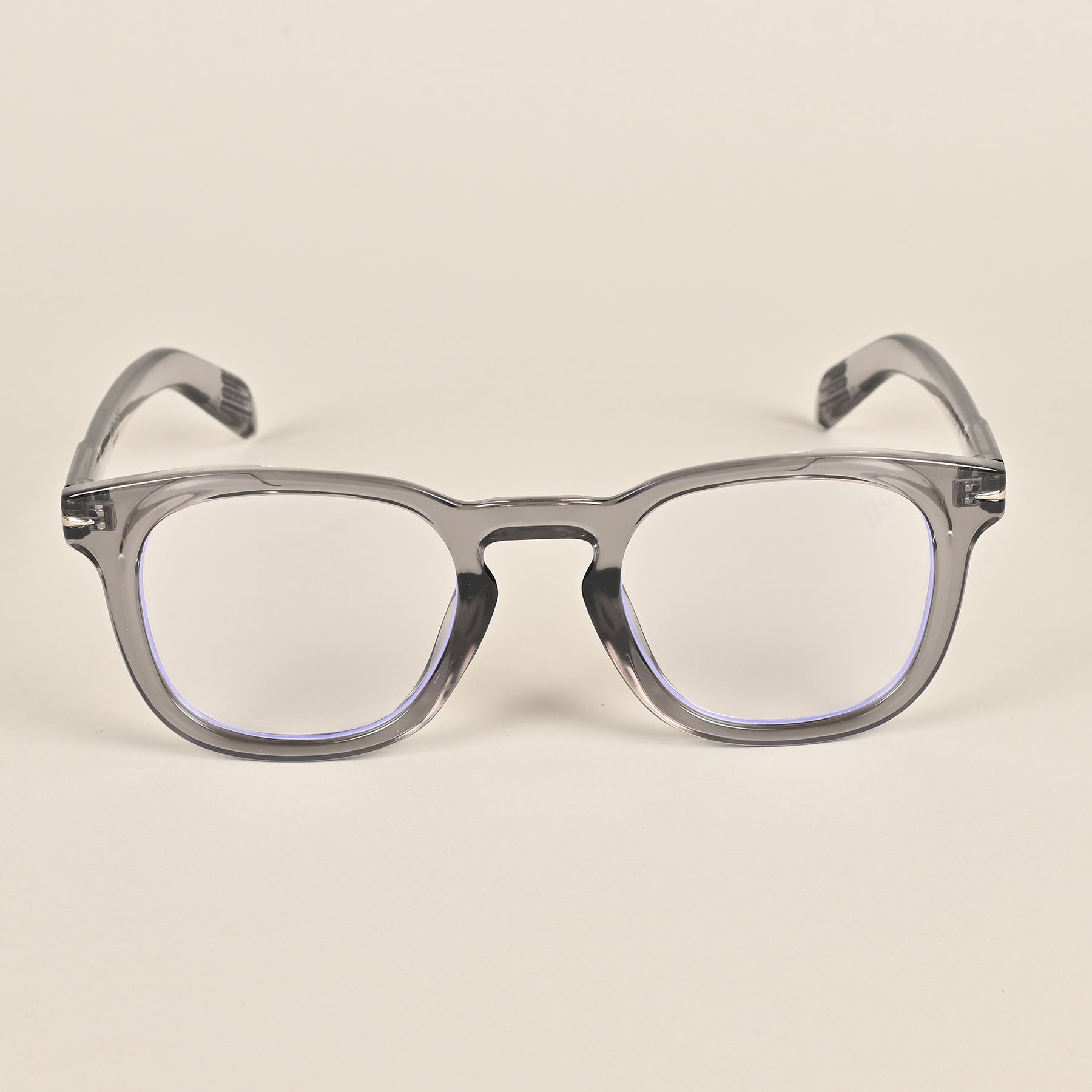 Voyage Grey Wayfarer Eyeglasses for Men & Women (8774MG3923)