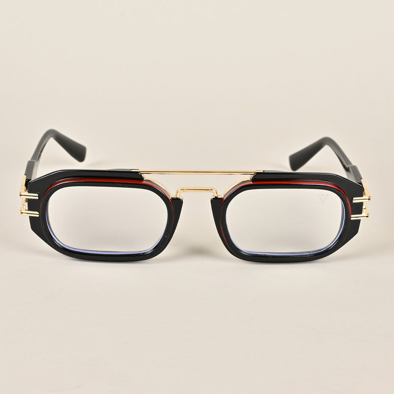 Voyage Goat Black & Maroon Oval Eyeglasses for Men & Women (7255MG3925-C1)