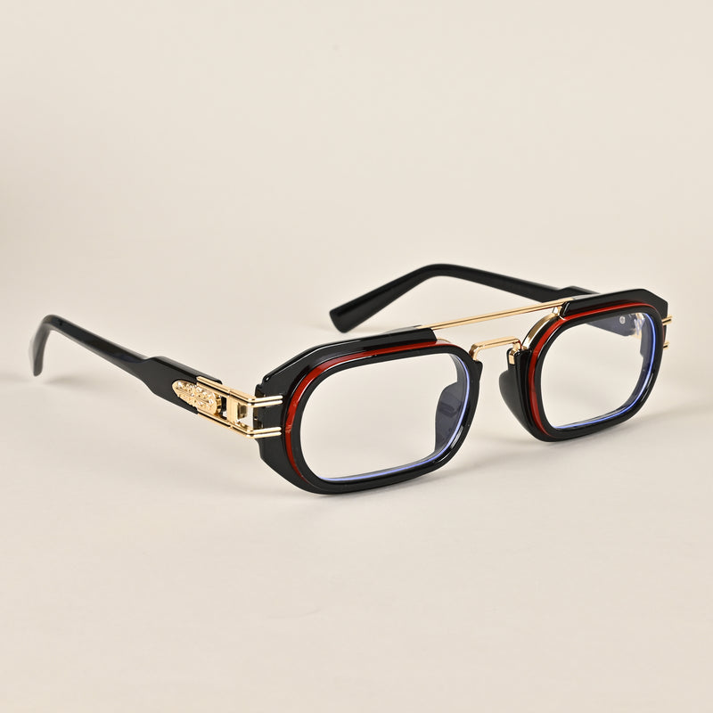 Voyage Goat Black & Maroon Oval Eyeglasses for Men & Women (7255MG3925-C1)