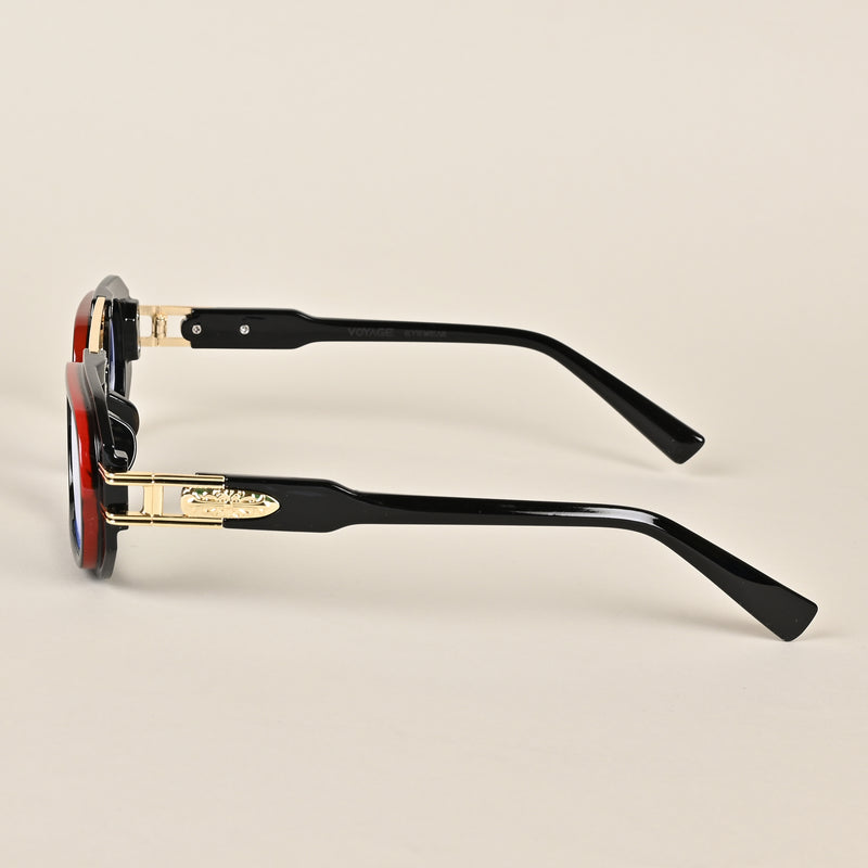 Voyage Goat Black & Maroon Oval Eyeglasses for Men & Women (7255MG3925-C1)
