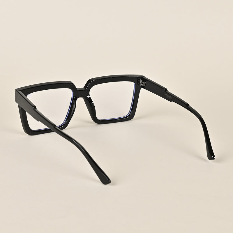 Voyage Goat Shine Black Wayfarer Eyeglasses for Men & Women (8774MG3922-C1)