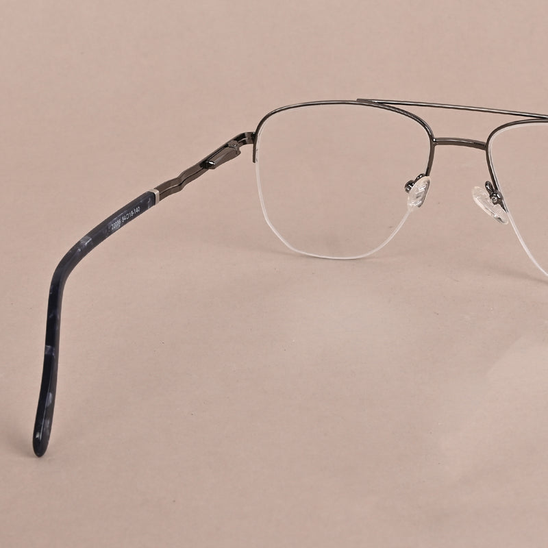 Voyage Grey Half Rim Wayfarer Eyeglasses for Men & Women (VG22036GE912-C6)