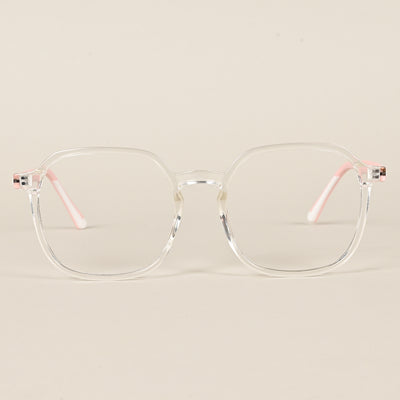 Voyage Transparent Round Eyeglasses for Men & Women (11008MG3995-C3)