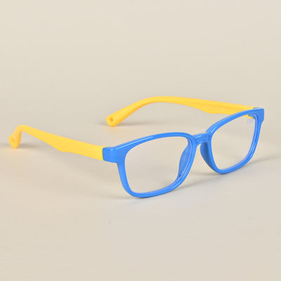 Goeye Blue Rectangle Eyeglasses for Kids (Girls & Boys - 8808GE1295)