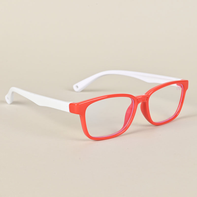 Goeye Red Rectangle Eyeglasses for Kids (Girls & Boys - 8808GE1294)