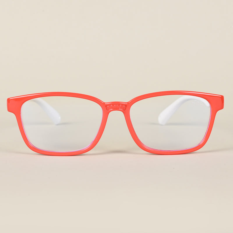 Goeye Red Rectangle Eyeglasses for Kids (Girls & Boys - 8808GE1294-C2)