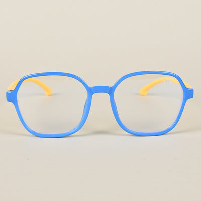 Goeye Blue Hexagon Eyeglasses for Kids (Girls & Boys - 8802GE1280-C5)