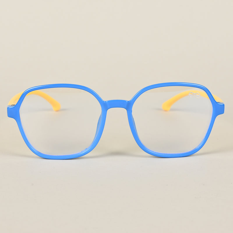 Goeye Blue Hexagon Eyeglasses for Kids (Girls & Boys - 8802GE1280-C5)