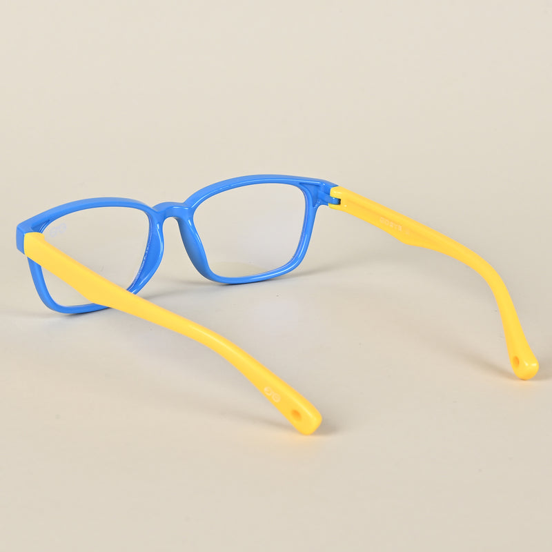 Goeye Blue Rectangle Eyeglasses for Kids (Girls & Boys - 8808GE1295-C3)