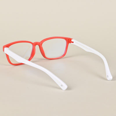 Goeye Red Rectangle Eyeglasses for Kids (Girls & Boys - 8808GE1294-C2)