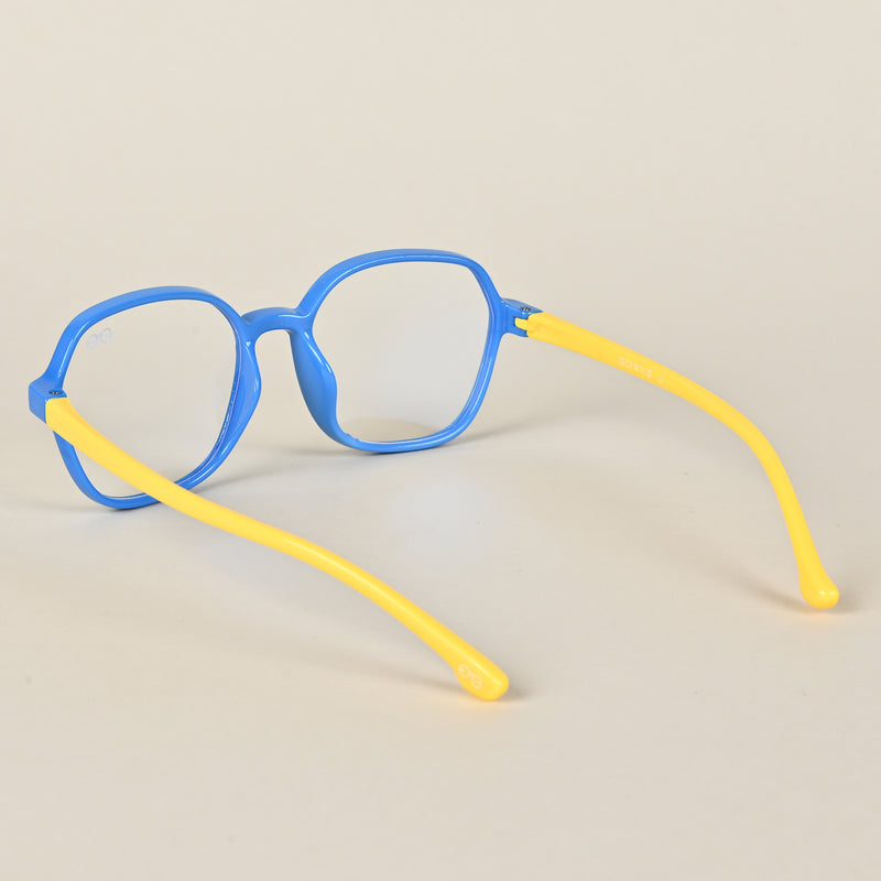 Goeye Blue Hexagon Eyeglasses for Kids (Girls & Boys - 8802GE1280-C5)