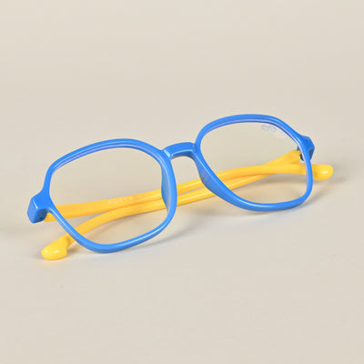 Goeye Blue Hexagon Eyeglasses for Kids (Girls & Boys - 8802GE1280-C5)