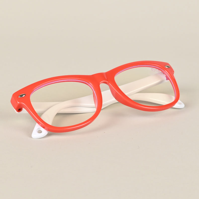 Goeye Red Square Eyeglasses for Kids (Girls & Boys - 8801GE1284-C5)