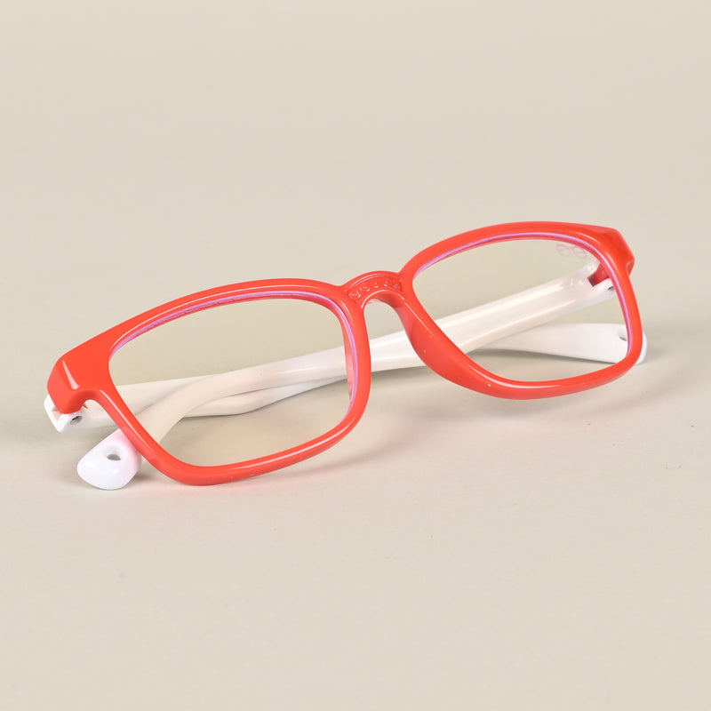 Goeye Red Rectangle Eyeglasses for Kids (Girls & Boys - 8808GE1294-C2)