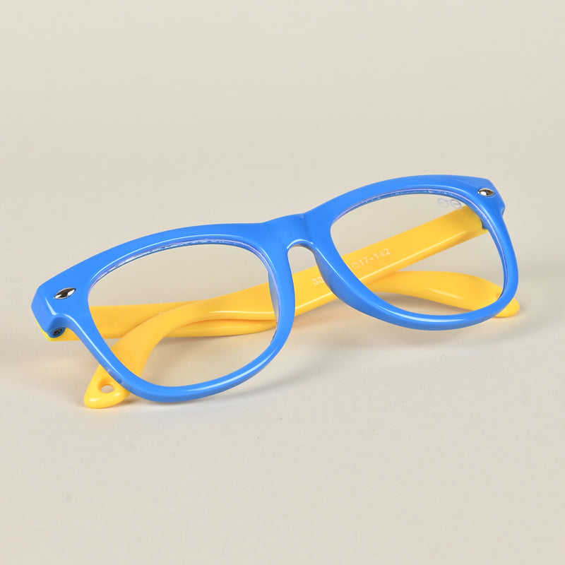 Goeye Blue Square Eyeglasses for Kids (Girls & Boys - 8801GE1285-C2)